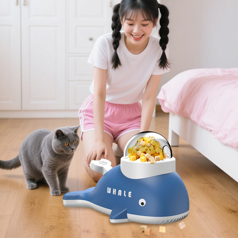Cross-border Little Yellow Duck Automatic Feeder for Pets, Dogs, and Cats - Smart Interactive Dog Feeder, Cat Food Dispenser Toy