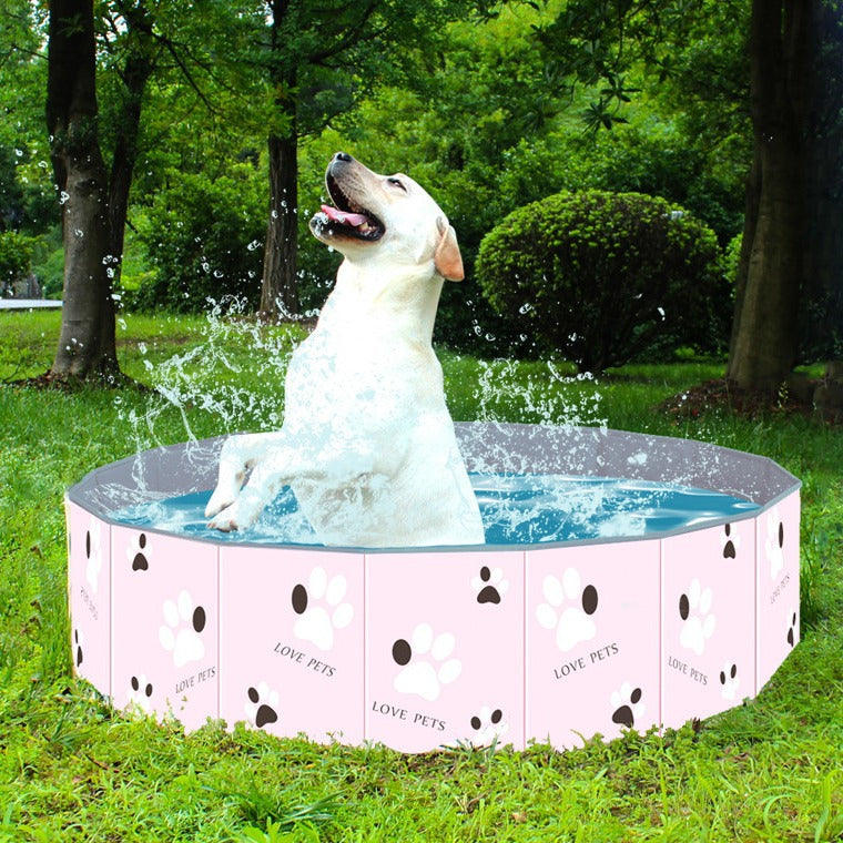 Pet bath tub portable dog cat bath tub bath tub folding pool swimming pool pet supplies