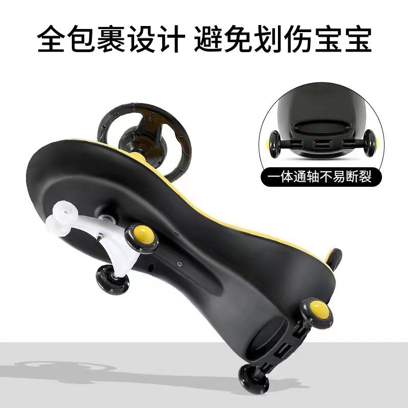 Good baby children twisting car 1-3-6 years old yo-yo car rocking car Niuniu car walker baby slide car
